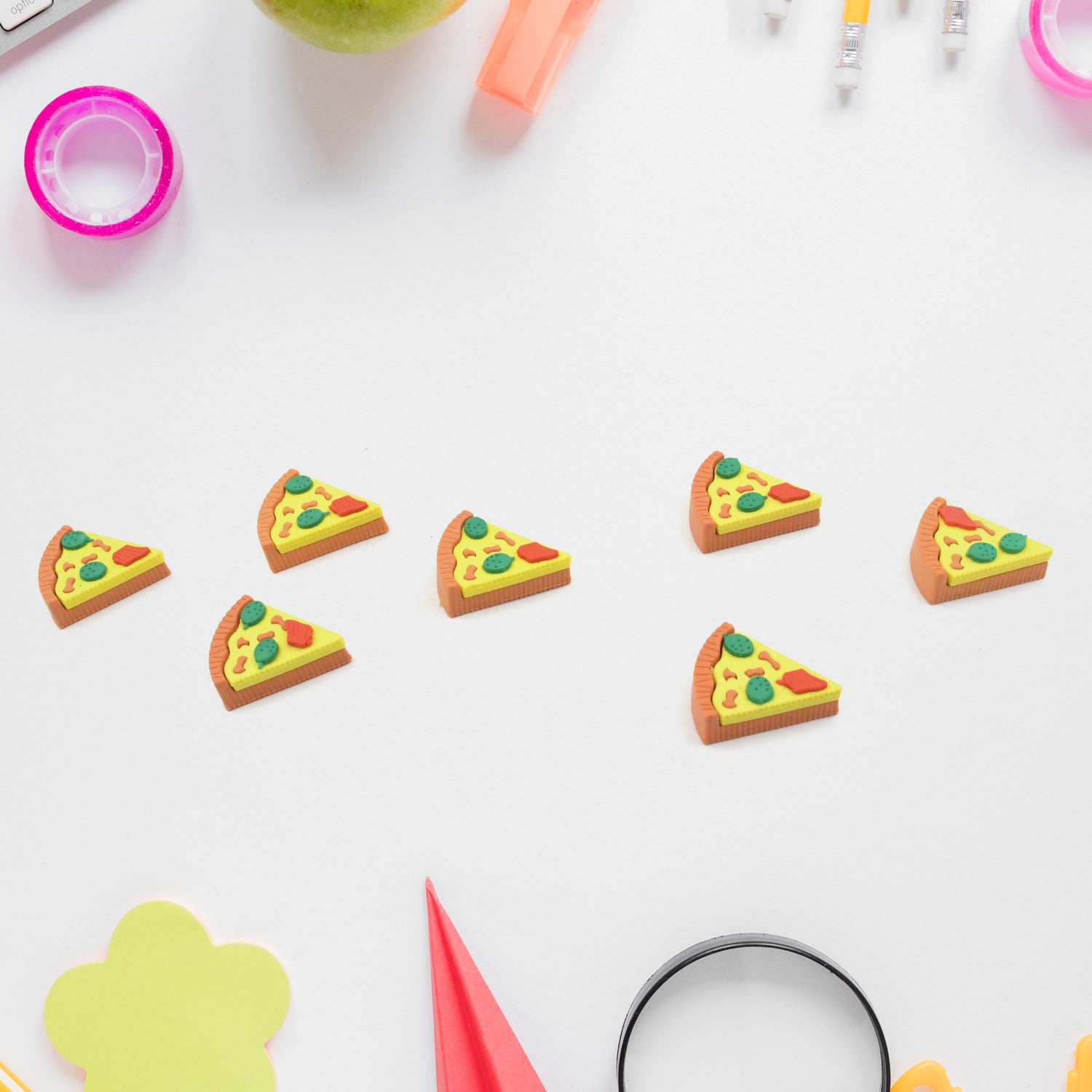 4347 3D Pizza Slices Kids Favourite Food Eraser, Pizza 7 slice eraser for kids Adults fast food lover Stationary Kit Fancy & Stylish Colorful Erasers, for Return Gift, Birthday Party, School Prize 4347 3D Pizza Slices Kids Favourite Food Eraser, Pizza 7 slice eraser for kids Adults fast food lover Stationary Kit Fancy & Stylish Colorful Erasers, for Return Gift, Birthday Party, School Prize